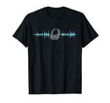 Headphones Headset Earphones Earplugs ECG Pulse Music Wave T-Shirt