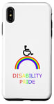 Coque pour iPhone XS Max Disability Pride: Fauteuil roulant sur arc-en-ciel