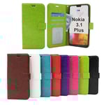 Crazy Horse Wallet Nokia 3.1 Plus (Svart)