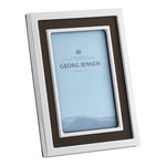 Georg Jensen - Manhattan Fotoram Liten 20x15 cm Rostfritt stål/Läder/Skinn