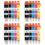 20 Ink Cartridges (5 Set) to replace Canon PGI-580 & CLI-581 XL Compatible
