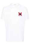 M Logo Pique Polo Shirt White Men