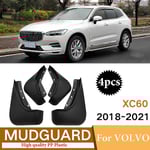 Stänkskydd för Volvo Xc60 2018 2019-2022 Fram och Bak Stänkskydd Stänklappar Lerlappar Stänkskärmar Biltillbehör Skärmar