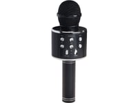 Karaoke-Mikrofon Bluetooth Inbyggd Högtalare Kms-20B Svart