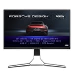 AOC AGON Porsche Design PD32M - 32 Inch 4K UHD Monitor, 144Hz, IPS, 1ms GTG, Light FX, Mini LED UHD, Speakers (3840 x 2160 @ 144Hz, HDR 1400, HDMI 2.1 / USB-C 3.2 / DP 1.4)