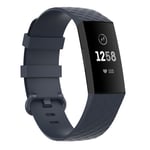 Vanntett Fitbit Charge 4 etc. bånd - Blågrå