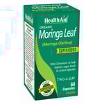 Health Aid Organic Moringa Leaf 60 kapslar