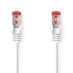 Nedis CAT6 Nätverkskabel | RJ45 hane | RJ45 hane | S/FTP | 20.0 m | Inomhus | Rund | LSZH | Vit | Låda