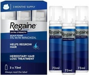 Regaine for Men Hair Regrowth Foam 3x73ml