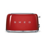 Smeg Grille-pain Toaster 2 Fentes 1500W 4 Tranches Rouge Années 50 -