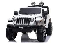 Jeep Wrangler Rubicon 12V Elbil, Vit