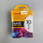 Kodak 10C Colour Genuine Ink Cartridge Cyan Magenta Yellow FREE DELIVERY
