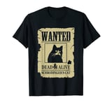 Wanted Dead & Alive Schrodinger's Cat Funny Science T-Shirt