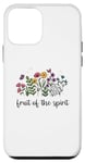 Coque pour iPhone 12 mini Fruit of the Spirit – Poche chrétienne religieuse pour fleurs sauvages
