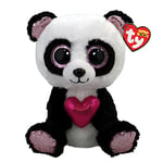 Ty Beanie Boo's-Peluche Esme Le Panda 15 cm-TY36538, TY36538, Blanc, Noir, Rose, Small