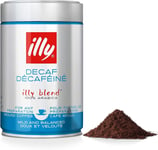 Illy Coffee, Decaffeinated Ground Coffee, Medium Roast, 100% Arabica Coffee, 250
