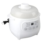 JY 200W Mini Ceramic Stew Cooker 1L Capacity Electric Slow Cooker Porridge Soup
