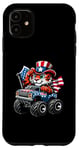 iPhone 11 Patriotic Tiger 4th July Monster Truck American Case