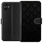 Samsung Galaxy A05 Svart Plånboksfodral Exklusivt Mönster