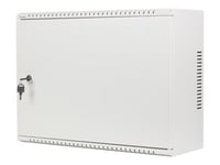 Lanberg Waf1 Series - Rack Skåp - 540 X 200, Låg Profil, Monterad - Väggmontering - Grå, Ral 7035 - 4U - 19"