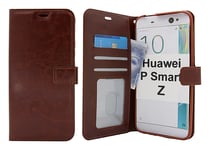 Crazy Horse Wallet Huawei P Smart Z (Brun)