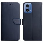 HT02 Motorola Moto G85 5G Läderfodral - Blå