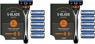 By Amazon 5 Blade Men'S Razor with 15 Refills