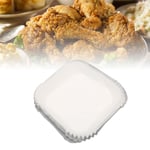 (White)Air Fryer Paper Liners 100Pcs Oil Proof Waterproof Disposable Non Stick