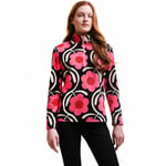 Regatta Womens Orla Kiely Half Zip Pullover Fleece - Apple Blossom Pink - 8