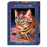 Heye Precious Animals 1000-bitars Pussel - Mysig Katt