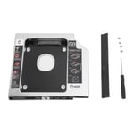 SATA till SATA 2:a HDD SSD-hölje 2-kanals skydd Hårddisk Caddy Case Fack för 12,7 mm CD DVD ROM optisk enhet Slot
