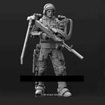 1/24 Resin Model Kit SciFi Armed Zombie Shooter Ranger GK Unassembled Unpainted