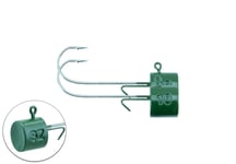 Ned Jig Head 2/0 Bismuth 2-pack Dark Green 10 g