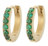 Edblad Sparkle hoops Green guldfärgad 126751