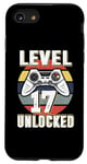 iPhone SE (2020) / 7 / 8 Gamer Level 17 Unlocked Video Game 17th Birthday Boys Girls Case
