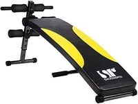 KLMNV;KLBVB Fitness Equipment Multifunctional Weight Bench,Adjust Sit Up Bench - Exercise Bench Multi-Function Widened Thickened Panel Gym Quality Sit Up Board Black + Yellow