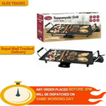 Quest 35490 Large Teppanyaki Grill Griddle NonStick Cook BBQ Electric Hot Plate