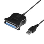 COVVY USB 2.0 to DB25 IEEE-1284 Parallel Printer Cable Adapter 0.8 Meter