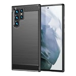 Samsung Galaxy S22 Ultra 5G - Flex Carbon Mjuk Skal - Svart Svart