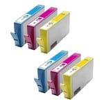 364XL Non-OEM 2x CMY Ink Cartridges for Photosmart 5510 5524 6510 C6380 Printers
