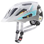uvex Quatro cc MIPS - Secure Mountain Bike Helmet for Men & Women - MIPS System - Individual Fit - White - Sky - 56-61 cm