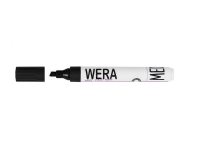Marker WERA svart permanent med kantad spets 1-4mm - (12 st)