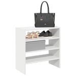 Skohyllor 2 st stapelbara vit 60x30x30,5 cm
