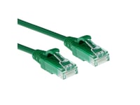 Act Green 0.15 Meter Lszh U/Utp Cat6 Datacenter Slimline Patch Cable Snagless With Rj45 Connectors