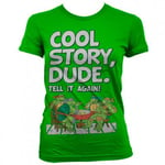 Hybris TMNT - Cool Story Dude tjej t-shirt (XXL)