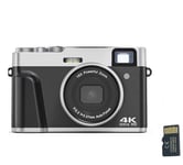 Digitalkamera 4K/48MP/16X Zoom/Autofokus/Sökare/Anti-Shake med 32GB ko