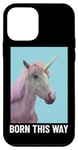 Coque pour iPhone 12 mini Licorne Born This Way