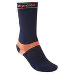 Bridgedale MTB Summer-Weight T2 Coolmax Sport Ladies Boot Length Mountain Bike Socks - Navy/Peach, Medium