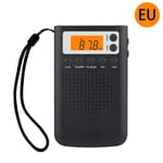 UE - Mini Radio stéréo Portable de poche, haut-parleur avec haut-parleur intégré, prise casque, Radio réveil
