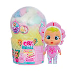 CRY BABIES MAGIC TEARS Happy Flowers | Mini poupée surprise Cry Baby avec 9 accessoires, vraies larmes et odeurs de fleurs | Poupée pour filles et garçons de +3 ans